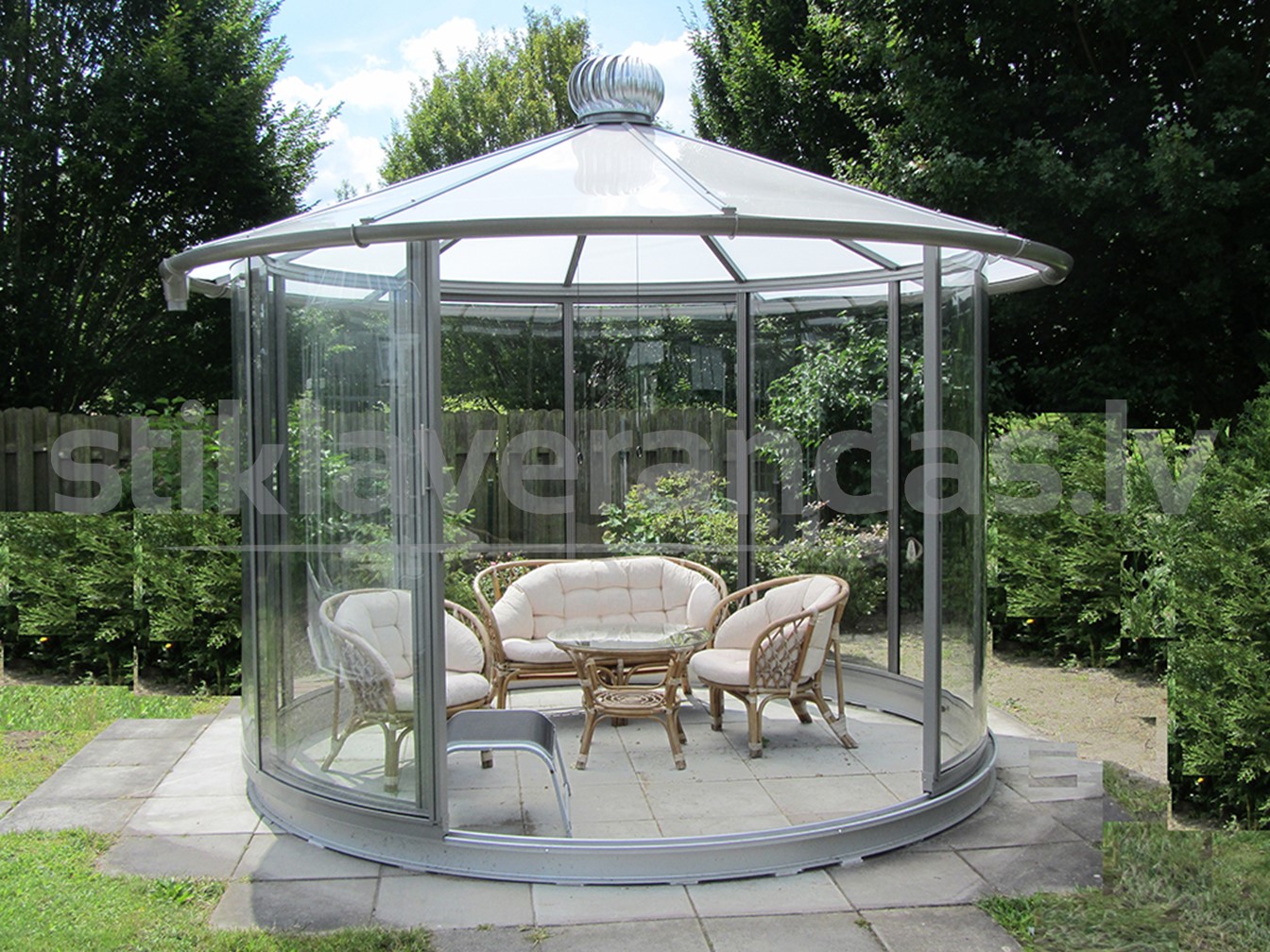 Paviljons Classico Apals Grozams Stikla Verandas 8