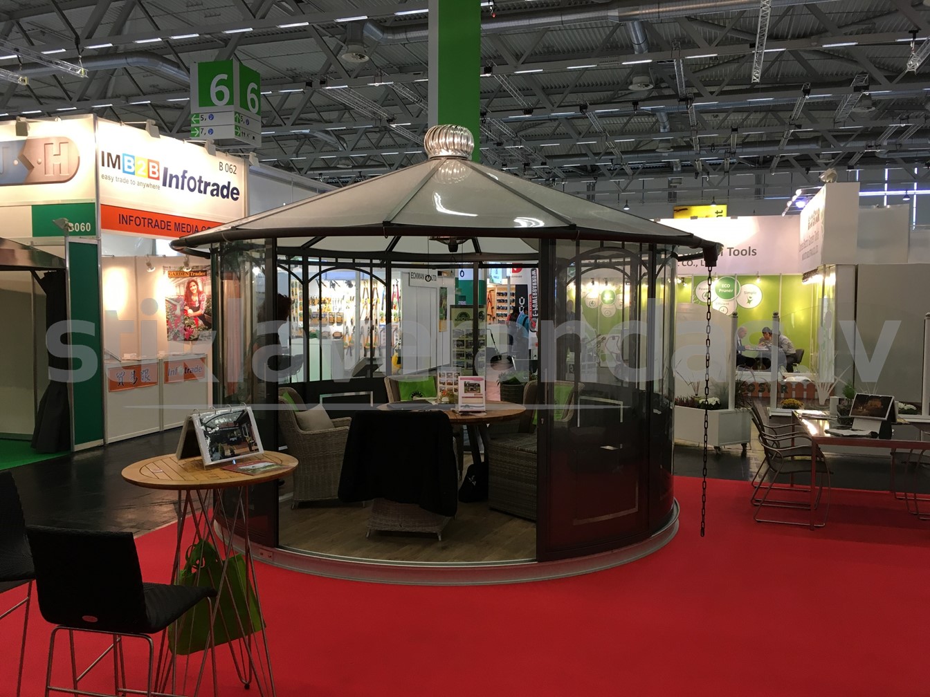 Paviljons Classico Apals Grozams Stikla Verandas 9