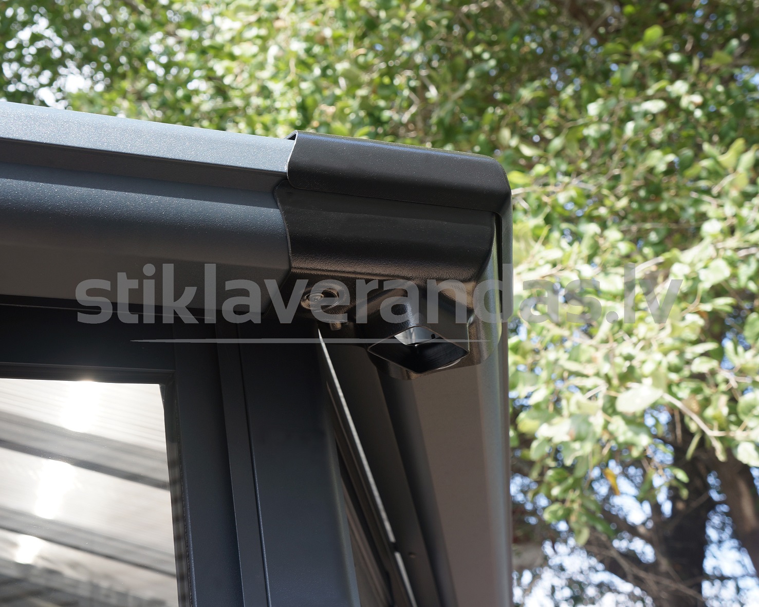 stikla verandas aluminija paviljons marta