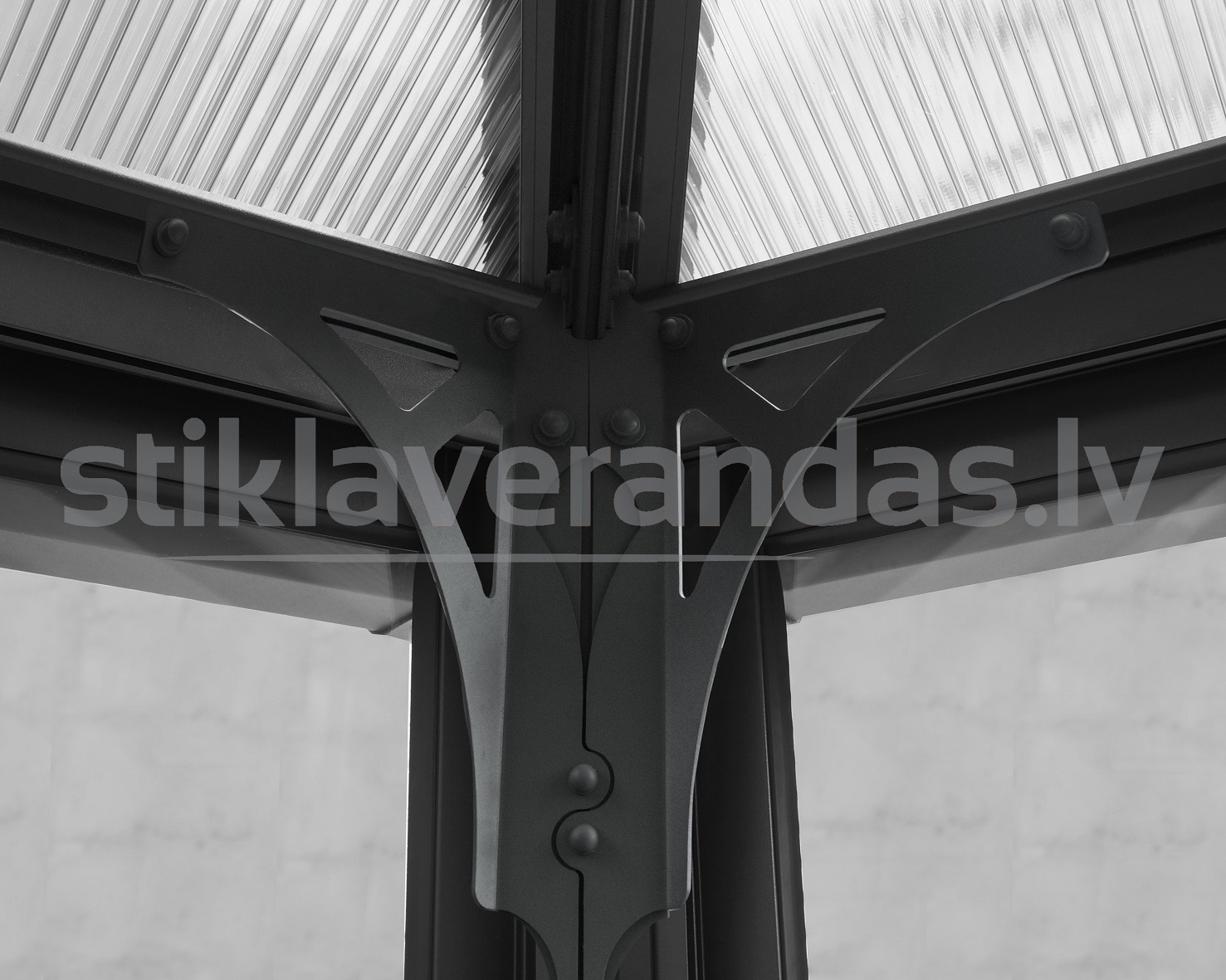 stikla verandas aluminija paviljons aiga