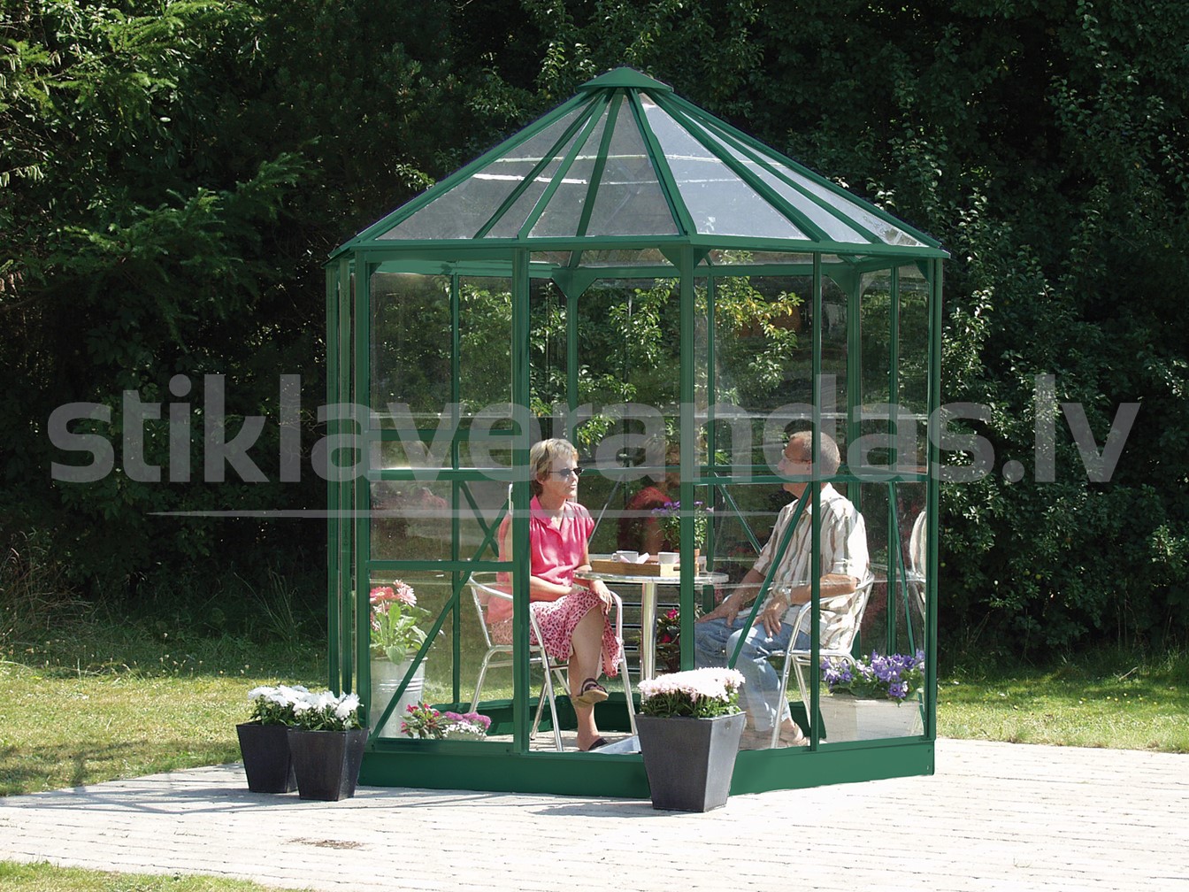 Paviljons Rauna Aluminija Stikla Apals 1