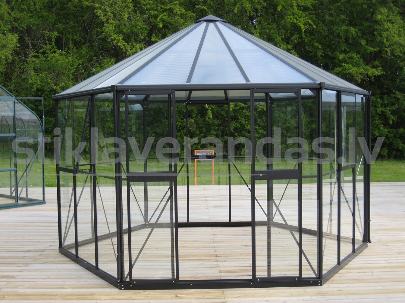 Paviljons Rauna Aluminija Stikla Apals 8
