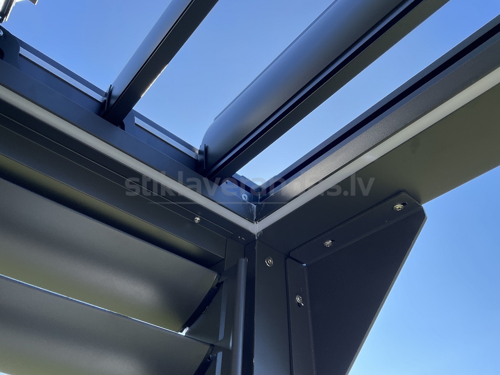 Stikla Veranda Nojume Atverama Pergola