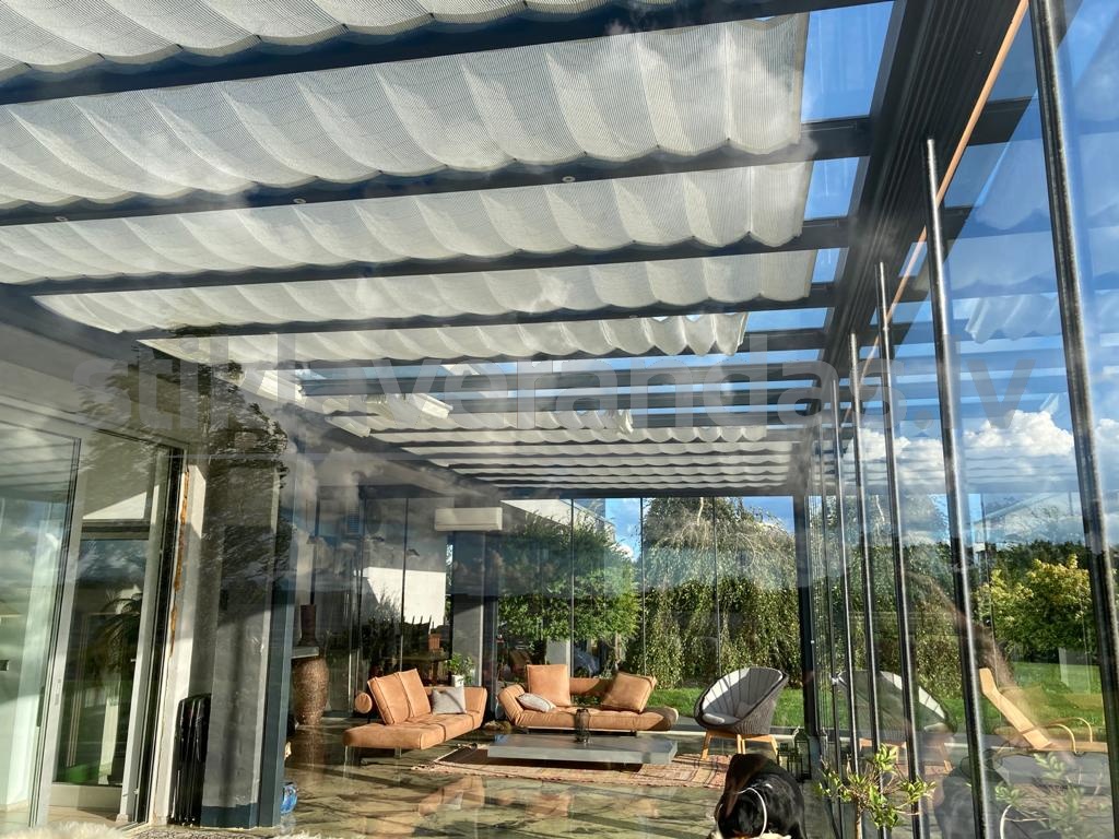 Stikla Verandas Terases Iestiklosana Horizontals jumts veranda Flatroof 03
