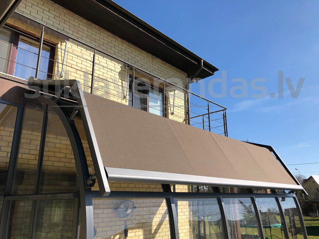 Stikla Verandas Terases Iestiklosana saules aizsardzibas sistemas markizes 04