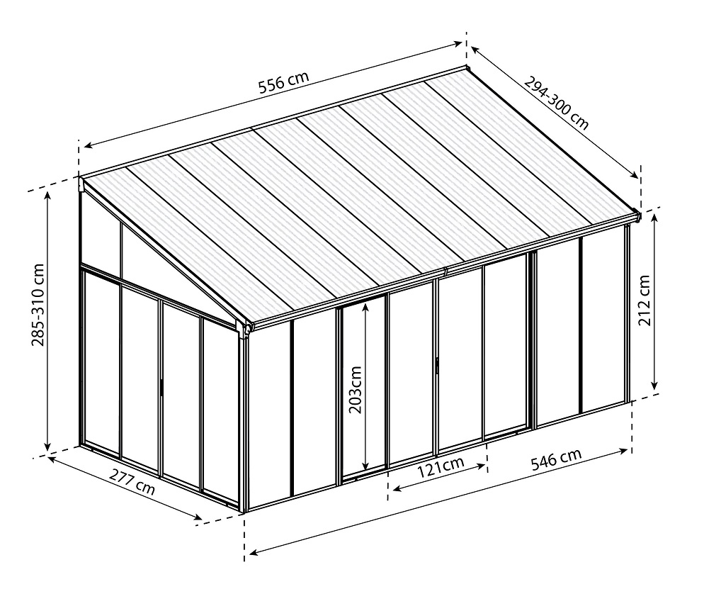 stikla verandas aluminija veranda polikarbonata jumts ance 3.0x5.4
